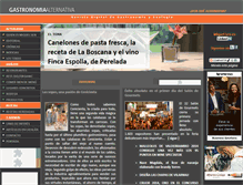 Tablet Screenshot of gastronomiaalternativa.com